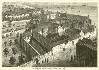 ウィンチェスターハウス、ホラー、1660年のビューから 作： English School